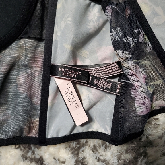 Victoria's Secret Black Floral Very Sexy Corset Bustier Top - Picture 2 of 10